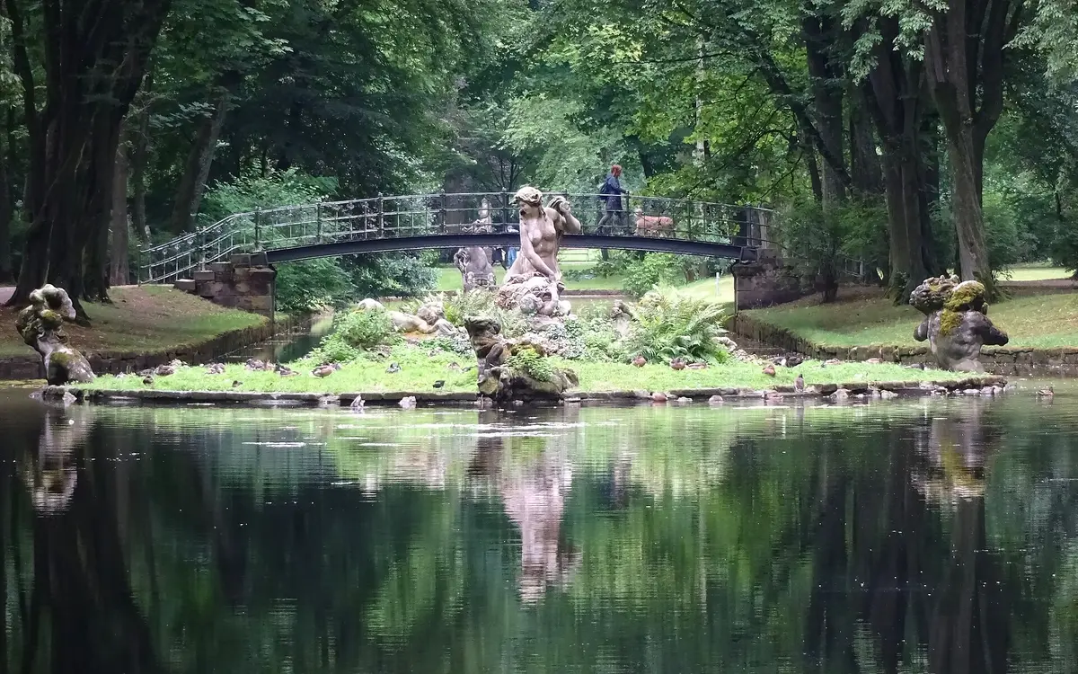 The Hofgarten and Neues Schloss in Bayreuth