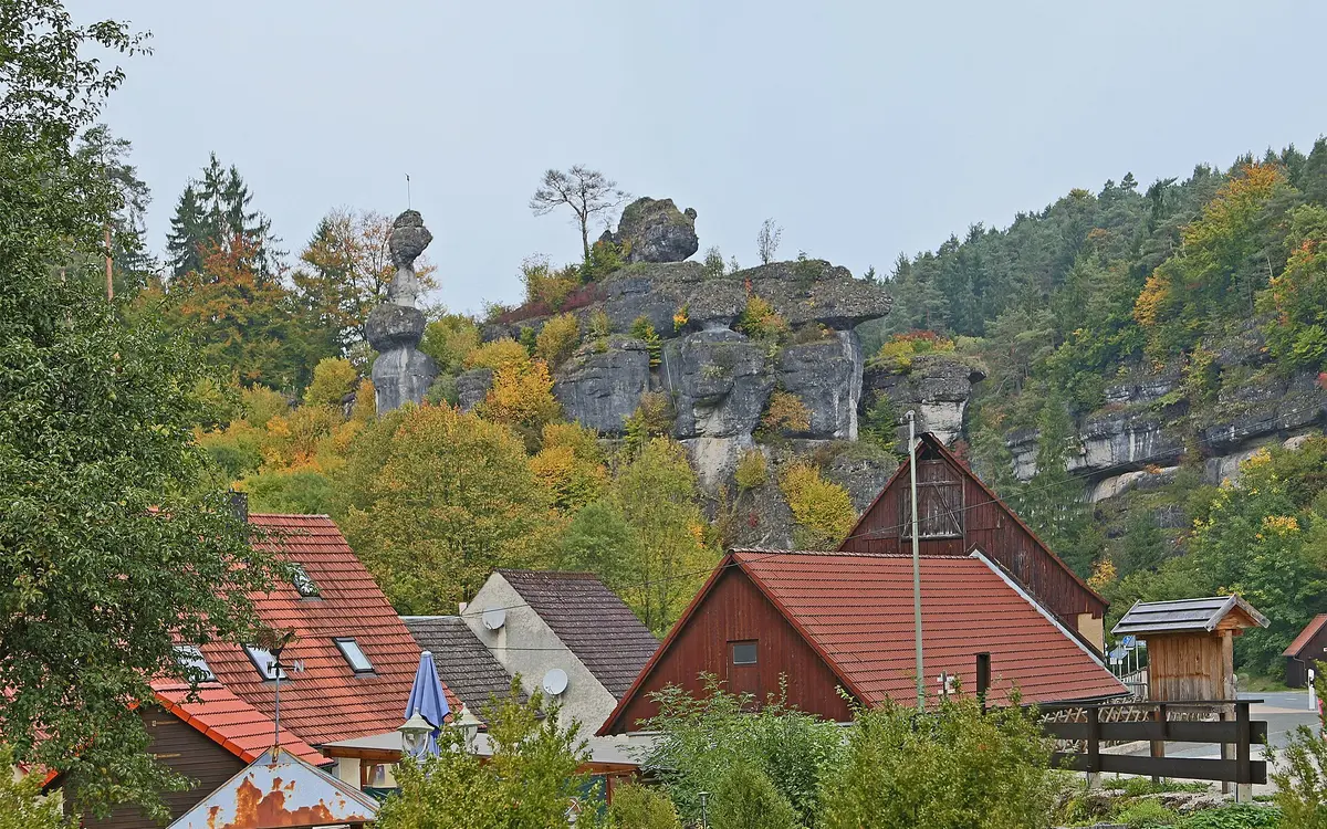 Countryside around Bayreuth in Franconian Switzerland