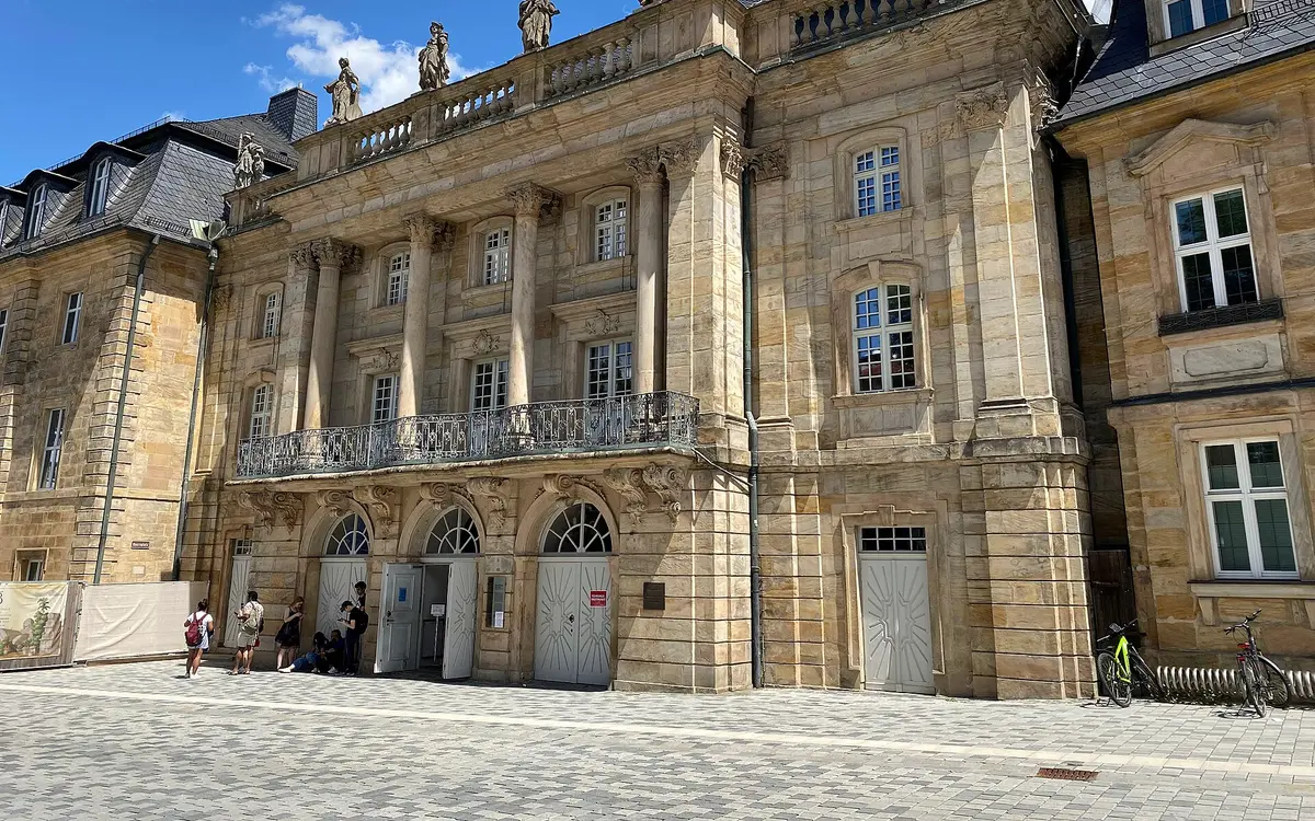 The exterior of the Margravial Opera House in Bayreuth