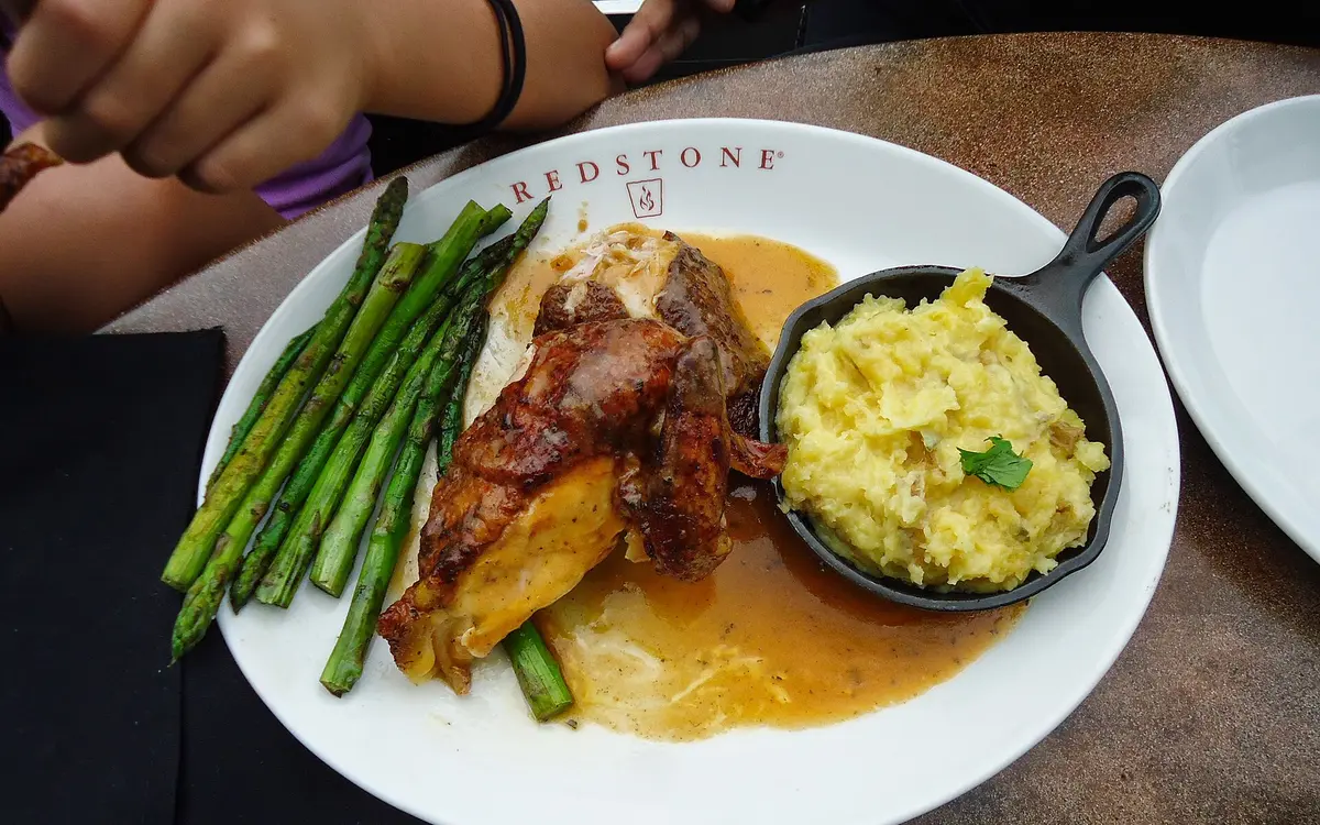 A plate of asparagus served as a main dish