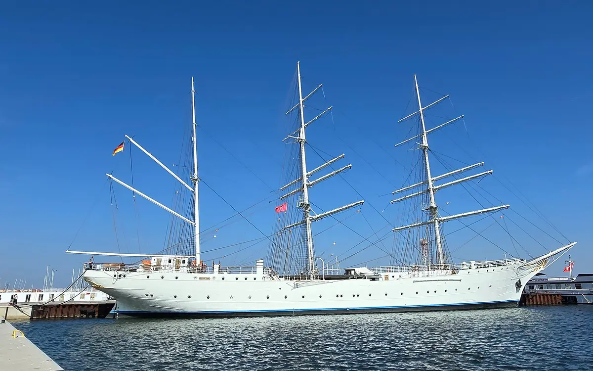 The sailing ship Gorch Fock 1 in Stralsund harbour