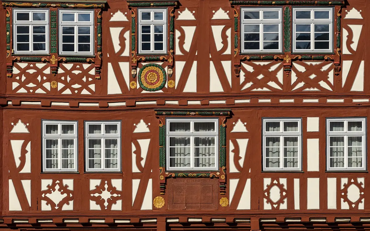 A half-timbered house in Dettelbach